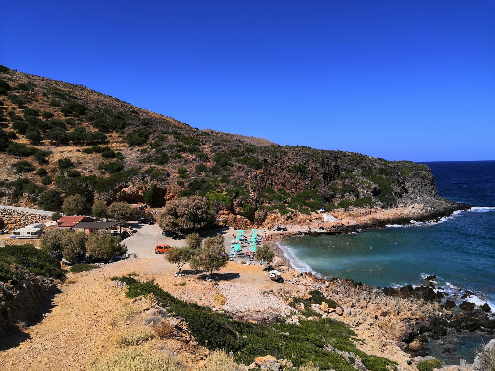 Photo of Afrata Beach with tiny bay