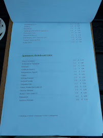 Restaurant Brauhaus Joh. Albrecht à Düsseldorf (le menu)