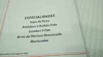 O Rochedo à Santo Isidoro menu