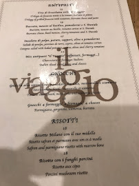 Restaurant italien Il Viaggio - Restaurant Cannes à Cannes (le menu)
