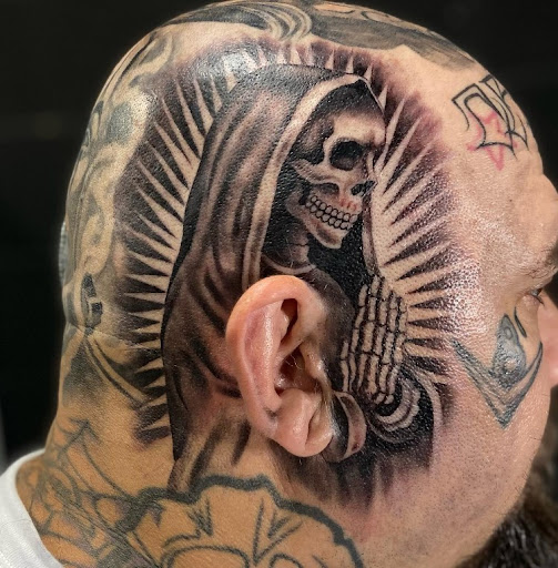 Explore inside ear tattoos ideas, creative tattoo ideas in Wichita Falls, available at Firme Copias Tattoo shop