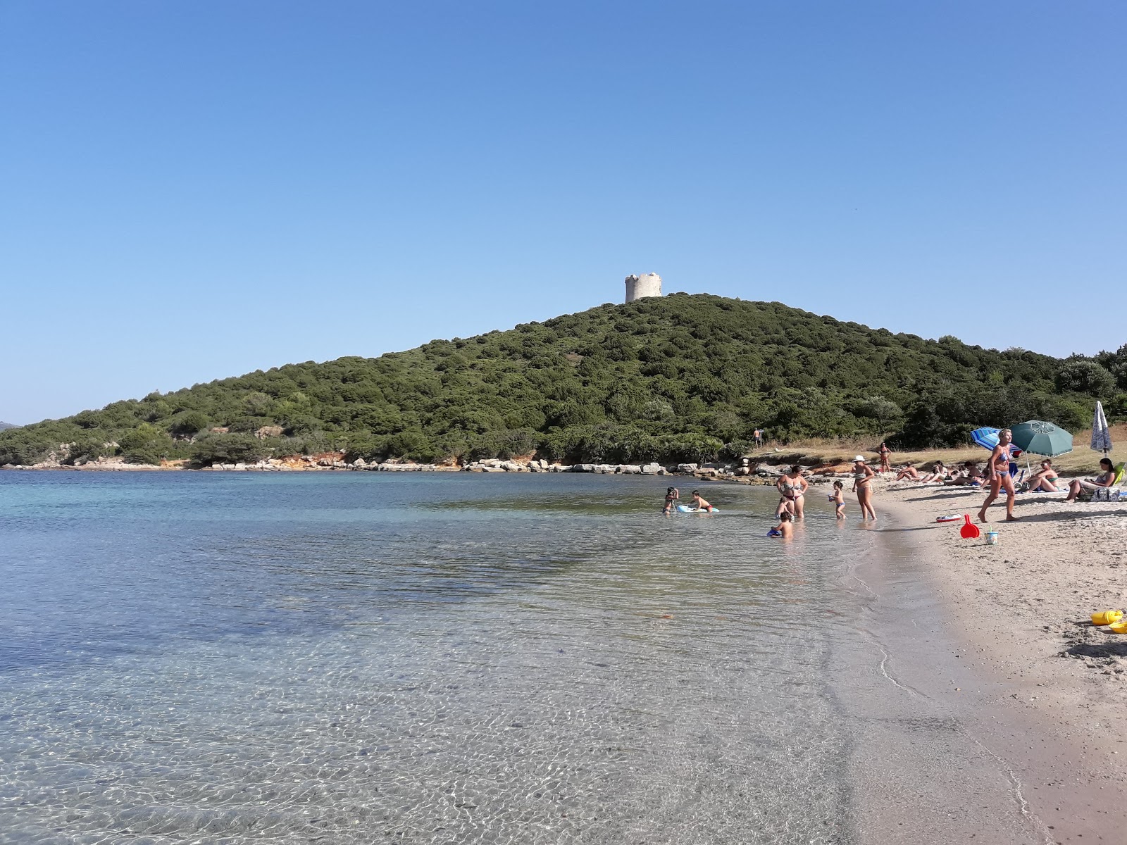 Fotografija Tramariglio beach z turkizna čista voda površino