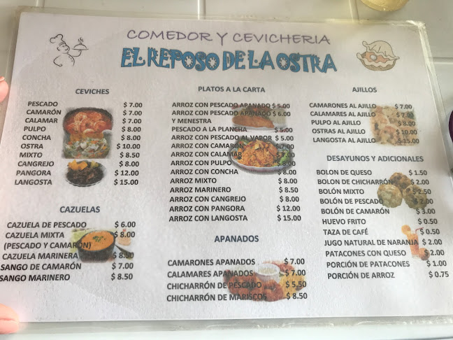 Opiniones de Comedor cevicheria El Reposo de la Ostra en Santa Elena - Restaurante