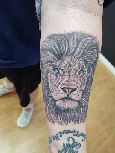 Explore black medusa tattoo ideas, creative tattoo ideas in South Sioux City, available at Hometown Hustle Tattoo