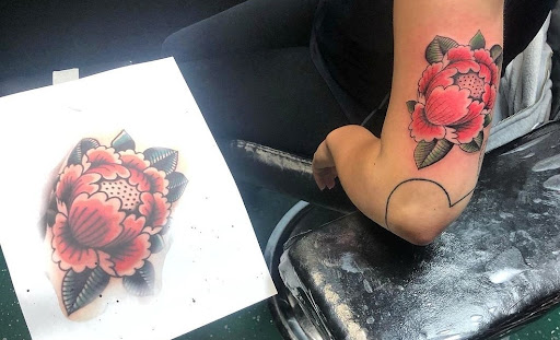 Explore tattoo on thigh ideas, creative tattoo ideas in Vancouver, available at Studio X Tattoos & Piercings