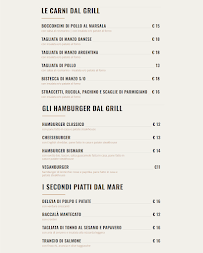 Menu du Démodé à Rome