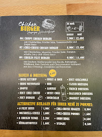 Menu du Juicy Burger à Essen