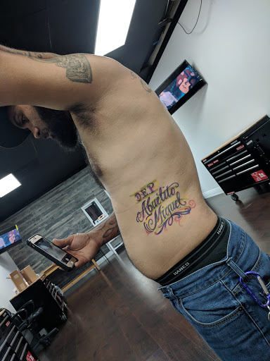 Explore tractor tattoos ideas, creative tattoo ideas in Fontana, available at Iconiq Tattoo Studio