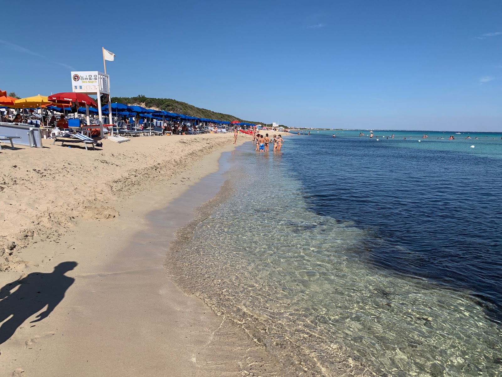 Spiaggia di Punta Prosciutto'in fotoğrafı düz ve uzun ile birlikte