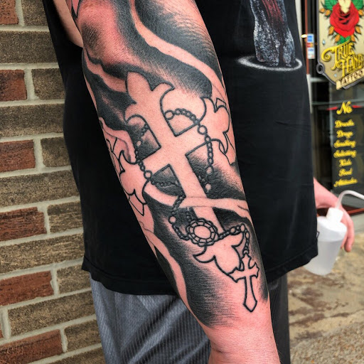 Explore mens western tattoo ideas, creative tattoo ideas in Sikeston, available at True Hand Tattoo