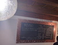 Menu du invino wine food à Bovolone