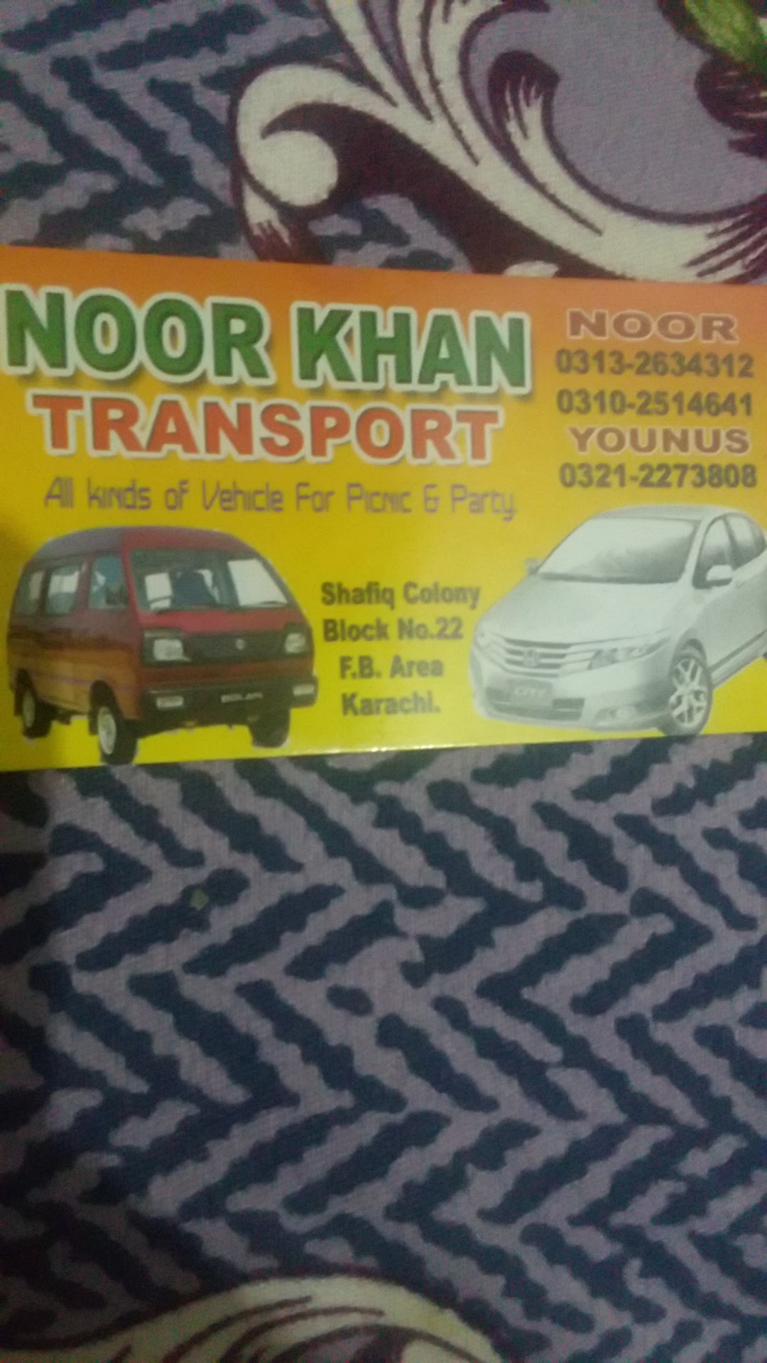 Noor khan rent a car