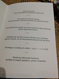 Restaurant Au Bon Vivant à Strasbourg carte