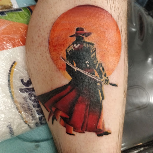 Explore saint michael tattoo ideas, creative tattoo ideas in Rogers, available at Jimmy Romance Tattoo & Body Piercing