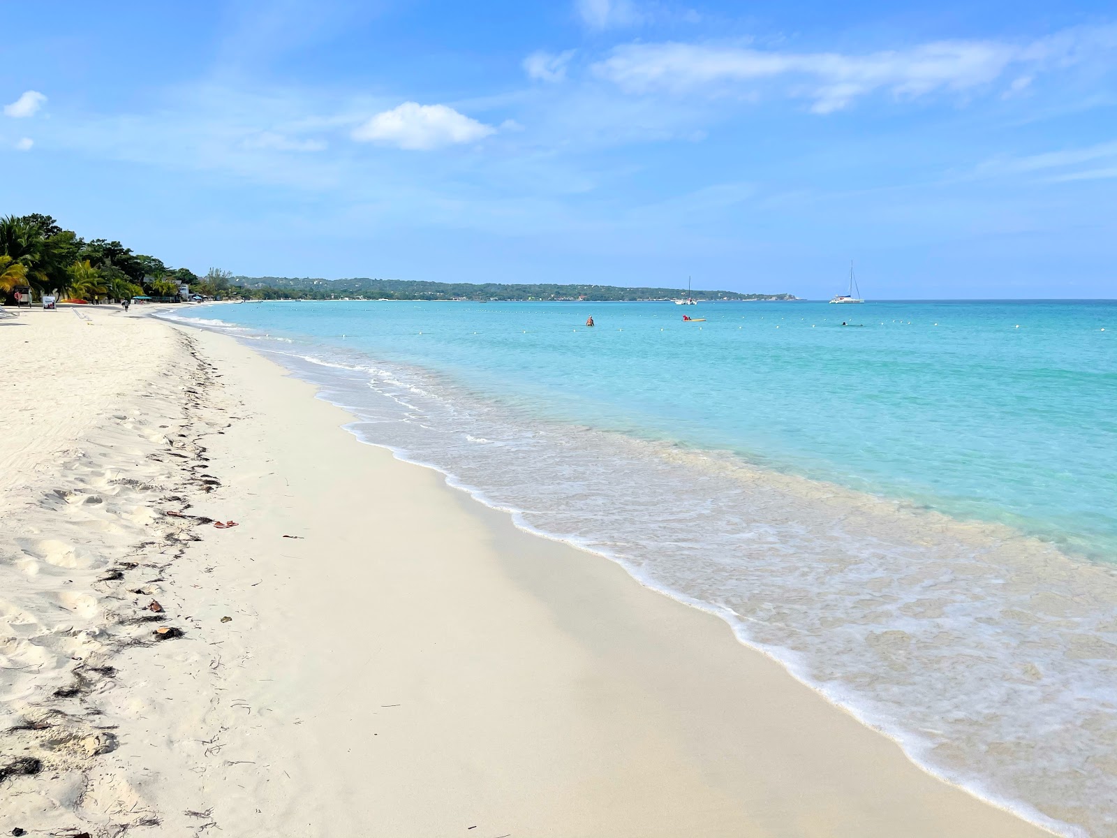 Foto di Spiaggia di Sette Miglia con costa lunga e dritta