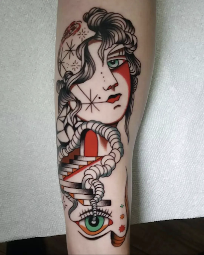 Explore book dragon tattoo ideas, creative tattoo ideas in Montville, available at Two Headed Dog Tattoo Studio