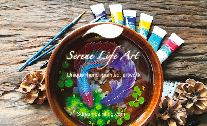 Serene Life Art - Original 3D Resin Painting