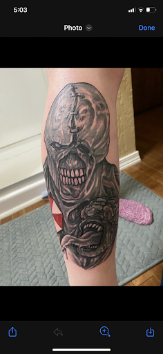 Explore shoulder tattoo idea, creative tattoo ideas in Green Bay, available at Darkside Tattoo By Jesse Skywalker