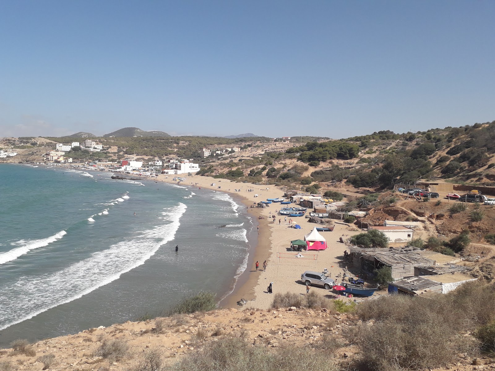 Foto de Playa Sidi Lehsen con arena brillante superficie