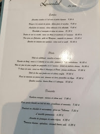 Restaurant L'Essentiel à Calais carte