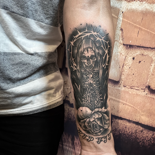 Find dragon arm tattoo ideas for your next unique tattoo in Modesto at Dying Art Tattoo