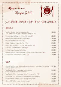 Menu du Umbria D.O.C. Ristorante à Mantignana