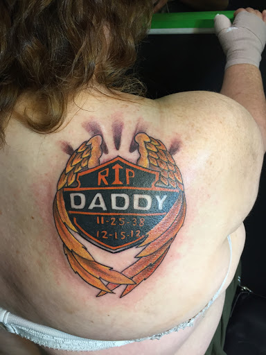 Explore mother son matching tattoo ideas, creative tattoo ideas in Hamilton, available at Glass Ink Tattoo