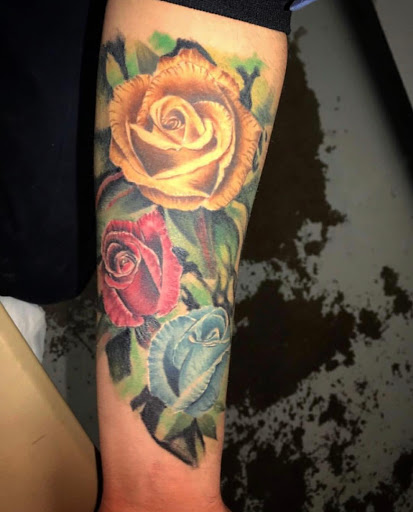 Explore percy jackson tattoo ideas, creative tattoo ideas in Odessa, available at Black Cat Tattoo Company