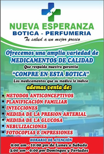 Opiniones de Botica Perfumería "Nueva Esperanza" en Chimbote - Farmacia