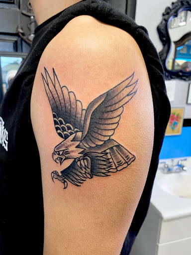 Explore ghost ship tattoo ideas, creative tattoo ideas in Modesto, available at Inkwell Tattoo