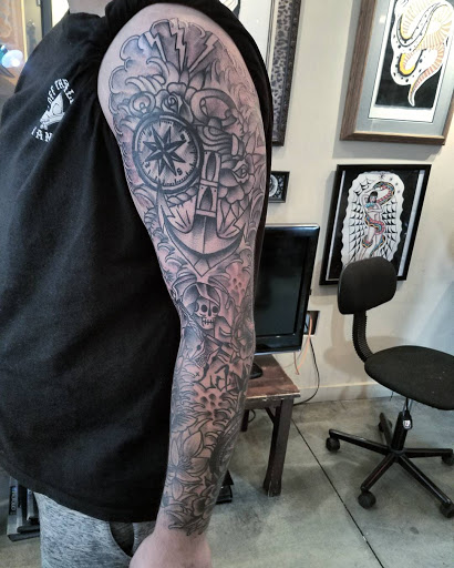 Explore tattoo ideas for losing a loved one, creative tattoo ideas in Los Angeles, available at Tinta Rebelde hardcore tattoo