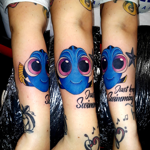 Explore blacklight tattoo ideas, creative tattoo ideas in Abilene, available at A Tattoo Experience by Spaz