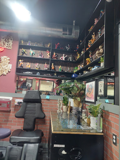 Explore dog tattoos ideas, creative tattoo ideas in Los Angeles, available at Brown Pride Tattoos