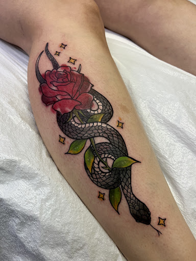 Explore son's name tattoo ideas, creative tattoo ideas in Adrian, available at Good Life Tattoo Co.