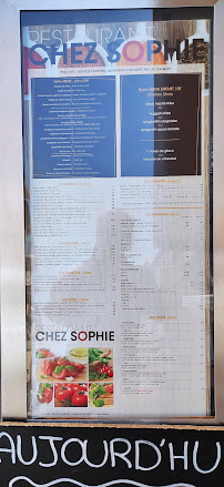 Restaurant Chez Sophie à Sainte-Maxime - menu / carte