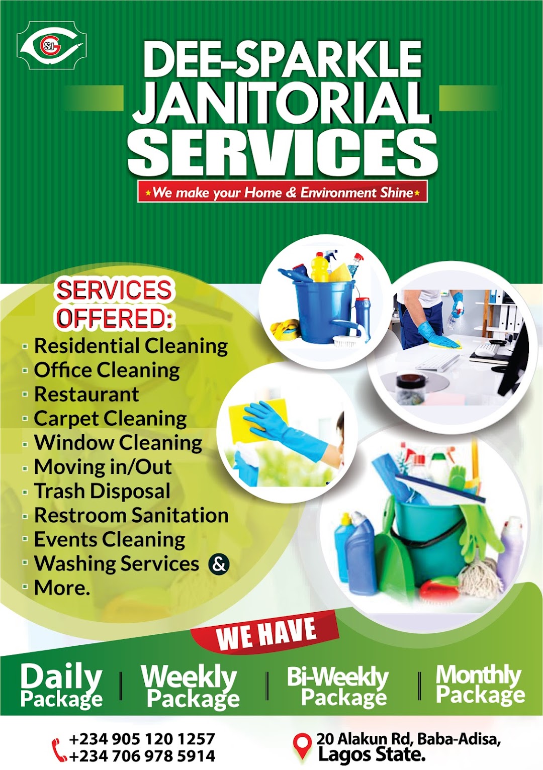 Dee-sparkle janitorial services