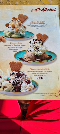 Marchand de glaces Café Solino à Frankenthal (le menu)