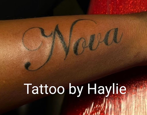 Explore tattoo flag ideas, creative tattoo ideas in Forked River, available at New York Tattoo Studio