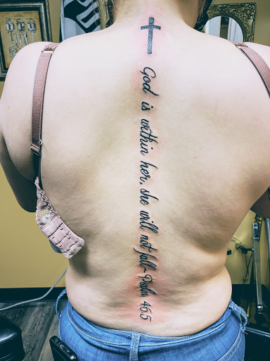 Explore space sleeve tattoo ideas, creative tattoo ideas in Warner Robins, available at Untold Pain Tattoo Studio