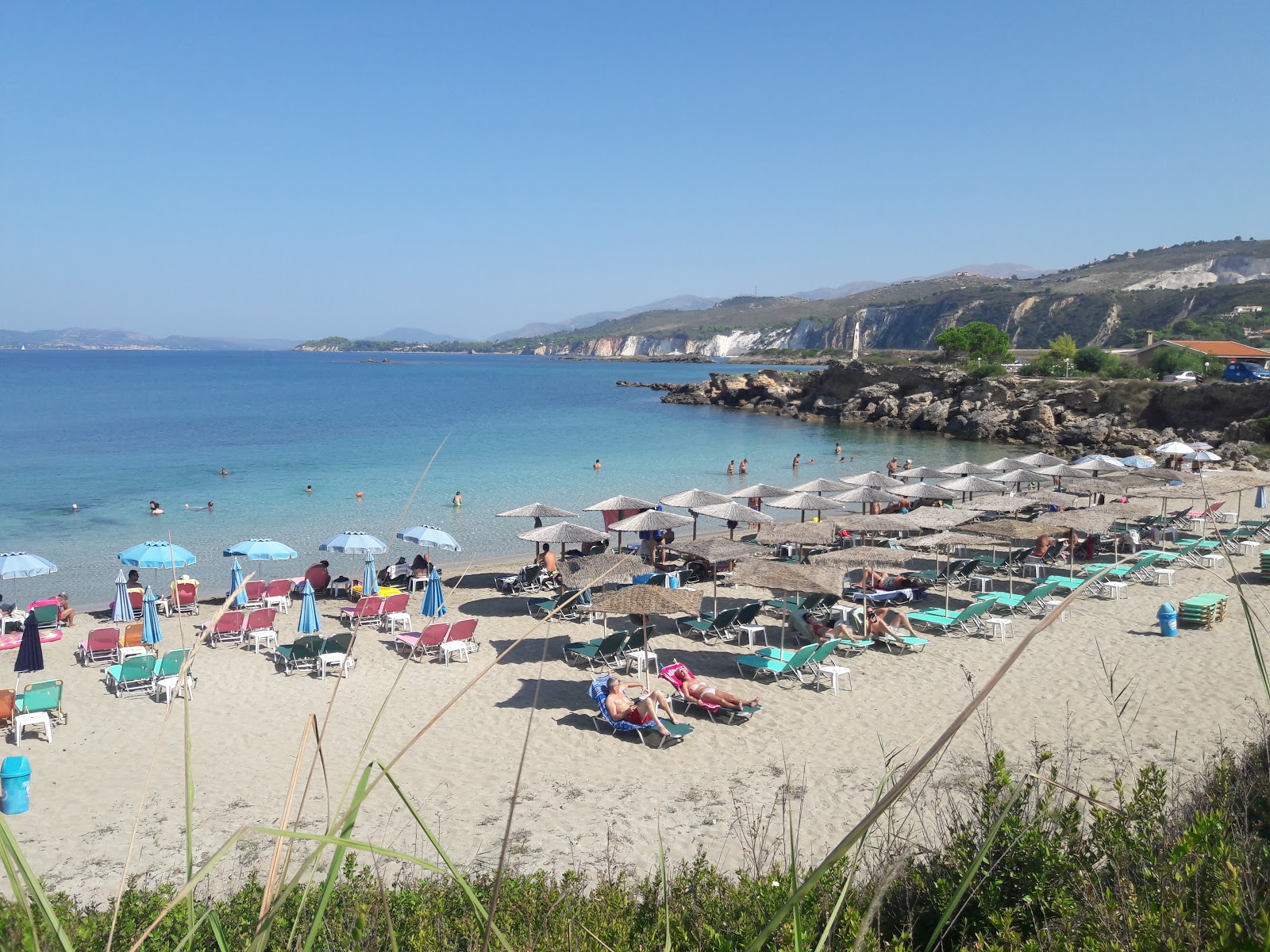 Photo of Eglina beach and the settlement