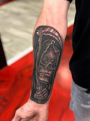 Explore tattoo body ideas, creative tattoo ideas in Rogers, available at Valhalla Tattoo & Piercing Studio