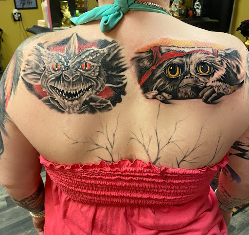Explore father and son tattoos ideas, creative tattoo ideas in Warner Robins, available at Untold Pain Tattoo Studio