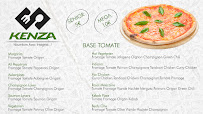 Carte du Kenza pizza à Montreuil