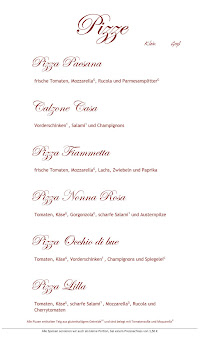 Restaurant italien Isola Verde à Erlangen - menu / carte