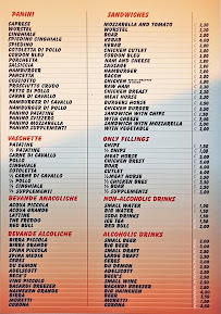 Carte du Il Panino Di Notte Dei F.lli Cassia à Syracuse