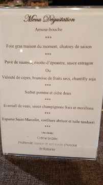 Restaurant L'Escorneil à Meroux menu