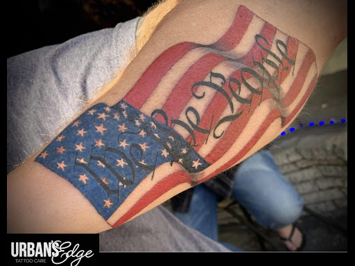 Explore cute dog tattoos ideas, creative tattoo ideas in Sunbury, available at Knuckles & Needles Tattoo Parlor