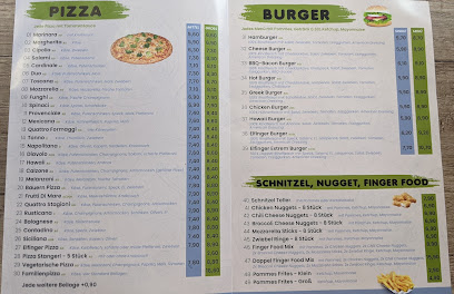 Elfinger Pizza Burger Schnitzel