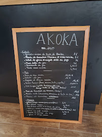 Menu du Akoka à Sare