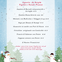 Menu du Trattoria da Sergio à Ponzano Veneto